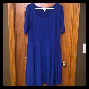 Lularoe Nicole Dress- Cobalt Blue